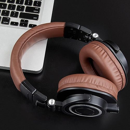 SOULWIT Earpads for ATH M50X Headphones - Coffee | for Audio Technica M50X/M40X/M30X/M20X/MSR7/SX1 Monitor Headphones - color: Coffee