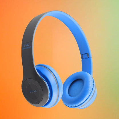 Upgraded Hybrid Noise Cancelling Headphones Over Ear with Transparent Modes Wireless Bluetooth with Mic Deep Bass Soft-Earpads Hi-Fi Audio Comfortable Fit Long Playtime for Home Office Travel Blue