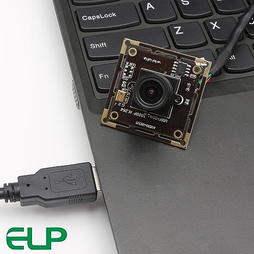 ELP H.264 1080P USB Camera Module with Microphone 2.8mm Wide Angle Webcam | FHD PC Camera for Computer & Laptop, UVC USB2.0 Lightburn Camera for Laser, Home Security, Embedded Machine Vision, Robotics - size: 2.8mm lens