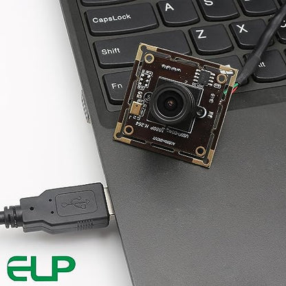 ELP H.264 1080P USB Camera Module with Microphone 2.8mm Wide Angle Webcam | FHD PC Camera for Computer & Laptop, UVC USB2.0 Lightburn Camera for Laser, Home Security, Embedded Machine Vision, Robotics - size: 2.8mm lens