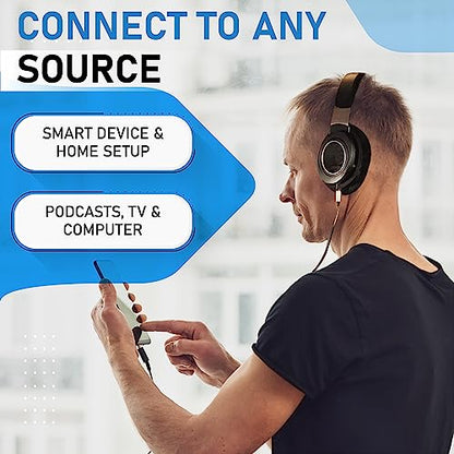 Philips Open Back Wired Headphones - Cushioned Over Ear Headphones with Adjustable Headband for Ultimate Comfort and Superior Sound Quality, Plugs into TV, Stereo or PC, Ideal for Podcasts or Music - style: Performance Audio | SHP9600