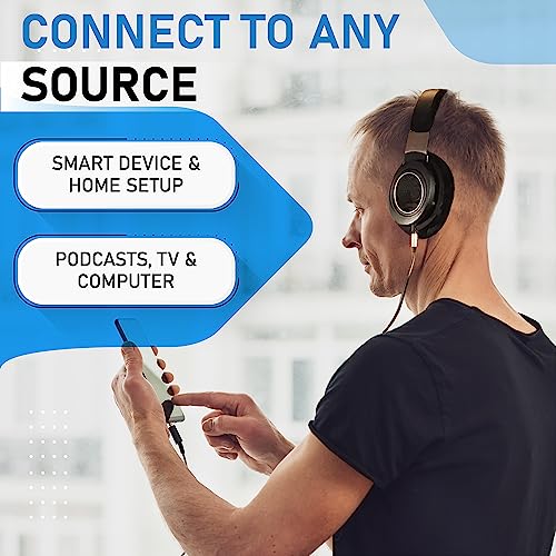 Philips Open Back Wired Headphones - Cushioned Over Ear Headphones with Adjustable Headband for Ultimate Comfort and Superior Sound Quality, Plugs into TV, Stereo or PC, Ideal for Podcasts or Music - style: Performance Audio | SHP9600
