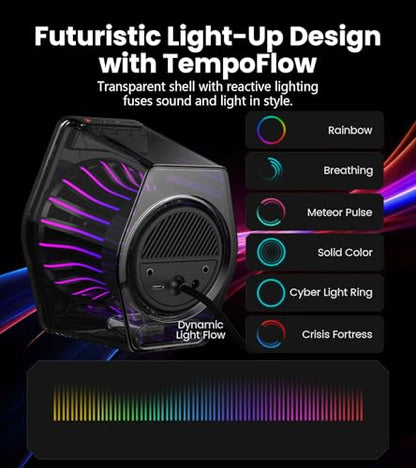 Edifier G2000 Pro 2.0 RGB Gaming Speakers with 64W Peak Power, White - color: White