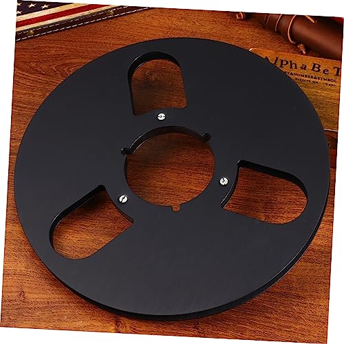 FAVOMOTO 3holes Empty Aluminum Alloy Take up Reel Design for Recording Low Noise High Output Durable Reel for Magnetic Tape