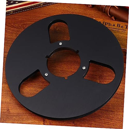 FAVOMOTO 3holes Empty Aluminum Alloy Take up Reel Design for Recording Low Noise High Output Durable Reel for Magnetic Tape