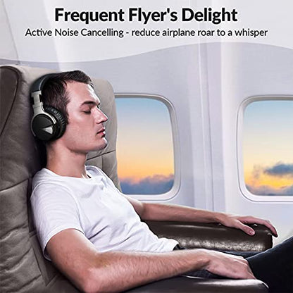 Million Sold 10 Years Classic E7 Active Noise Cancelling Headphones with Upgraded Noise Cancellation, Bluetooth Headphones Wireless with HD Sound Vivid Deep Bass, for Home Office Travel Birthday Gift - color: Black