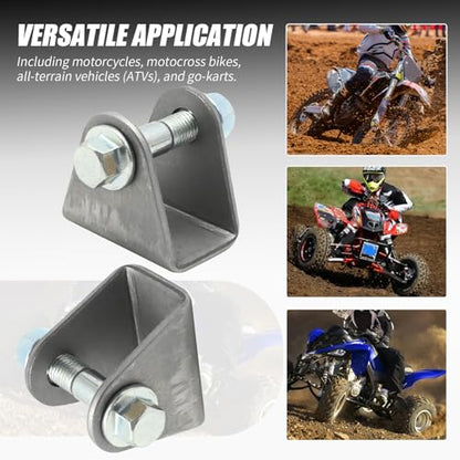 4 Pack Shock Mount, Steel Base Shock Absorption Suspension Bracket Mounting, Replacement for Motorcycle Dirt Pit Bike ATV Go Kart