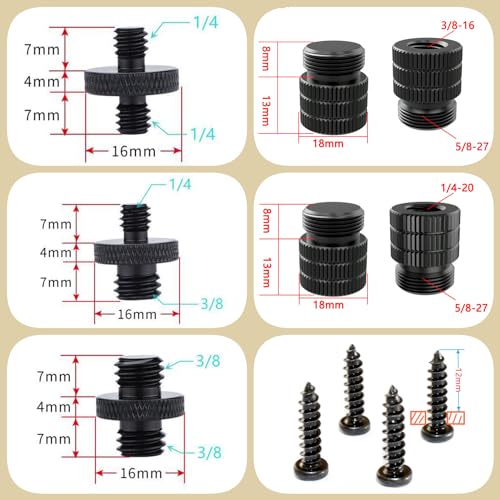 데스크탑 마이크 플랜지 마운트 1/4-20, 3/8-16, 5/8-27 테이블 마운트 - size: 2