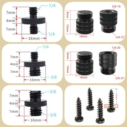 데스크탑 마이크 플랜지 마운트 1/4-20, 3/8-16, 5/8-27 테이블 마운트 - size: 2