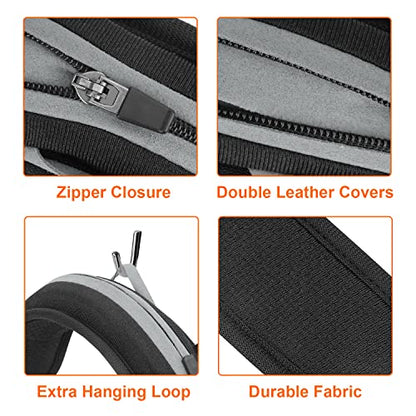 Universal Replacement Headphone Headband Cover, Headband Cushion Pad Cover Compatible with Sony, Bose, Beats, JBL Head Band Protector for Noise Canceling Stereo Headset (Black) - color: Black