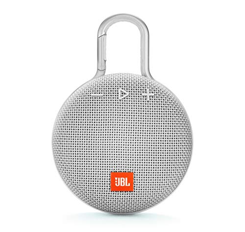 JBL Clip 3 Waterproof Portable Bluetooth Speaker - White (Renewed) - color: White