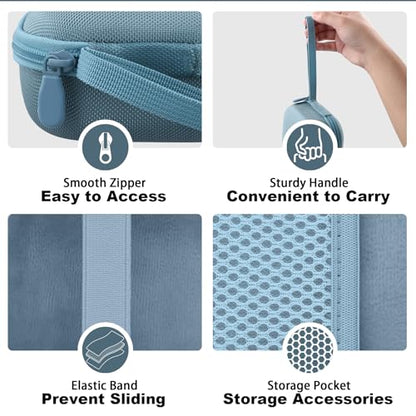 Aenllosi Case for Bose SoundLink Micro 2nd Gen Speaker, Blue Dusk | EVA case construction, Water-resistant design, Dust-resistant design, Protective case only - color: Blue Dusk, style: Hard Case for Bose SoundLink Micro 2nd Gen