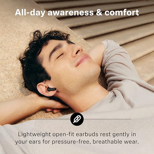 Sennheiser ACCENTUM Open Wireless Earbuds, Bluetooth, 28hr Battery, Black - color: Black