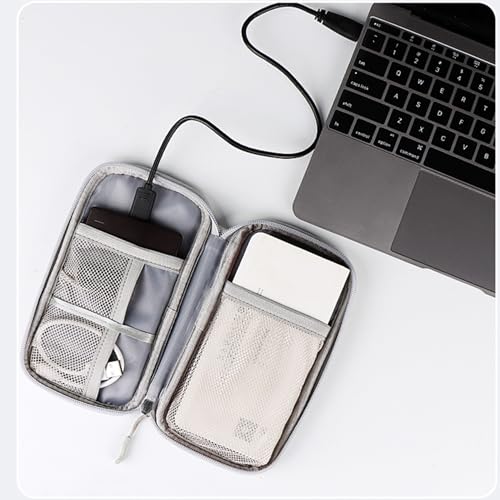 Organizer Bag Case Electronic Devices Travel Pouch Cable USB Charger Accessories Cellphone SD Power Bank Earphone - color: Signle Layer-Grey