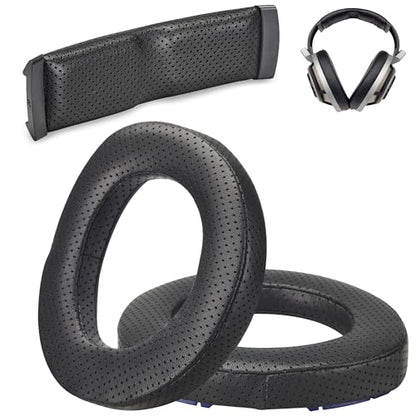 AHG Premium HD 8XX / HD 800S / HD 800 Ear Pads Cushions and Headband Compatible with Sennheiser HD800 / Sennheiser HD800S and Drop HD 8XX Headphones. Perforated Sheepskin/High-Density Foam/Durable