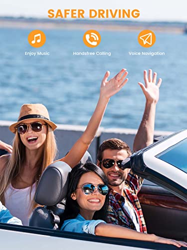 MaedHawk Rotatable Bluetooth 5.3 Wireless Aux Audio Receiver for car | Portable 3.5mm Bluetooth Adapter for Car Home Stereo Speaker Wired Headphones, Hands-Free Calls