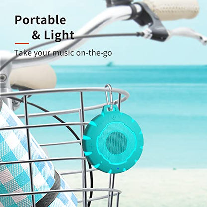 HEYSONG Waterproof Shower Bluetooth Speaker, Durable & Portable with Clear Sound, Ideal for Shower, Pool, Beach & Kayaking – Great Gift for Teen Women & Men - color: Mint Green