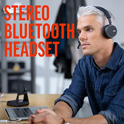 Plantronics - Voyager 4210 UC USB-A with Charge Stand (Poly) - Bluetooth Single-Ear (Monaural) Headset - Connect to PC, Mac, & Desk Phone - Noise Canceling - Works with Teams, Zoom & more