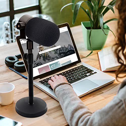 Rode PodMic 팝 필터용 - Rode PodMic 마이크 커버와 호환되는 전문 윈드스크린, 사운드 품질 향상, 파열성 바람 소음 감소 - color: O_폼 커버