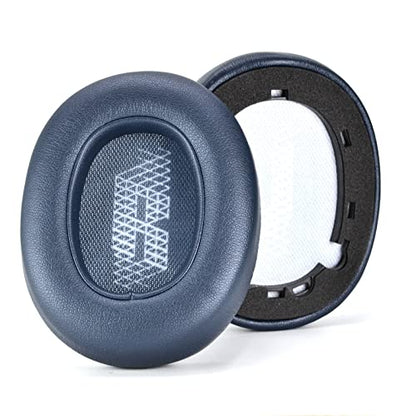 Defean Earpads for JBL E65/Live 650BTNC/660NC Headphones (Blue) | Also for JBL E65/ Duet NC/Live 660/770 /780BTNC,Replacement Ear Cushions with Softer Leather, Noise Isolation Foam - color: Blue