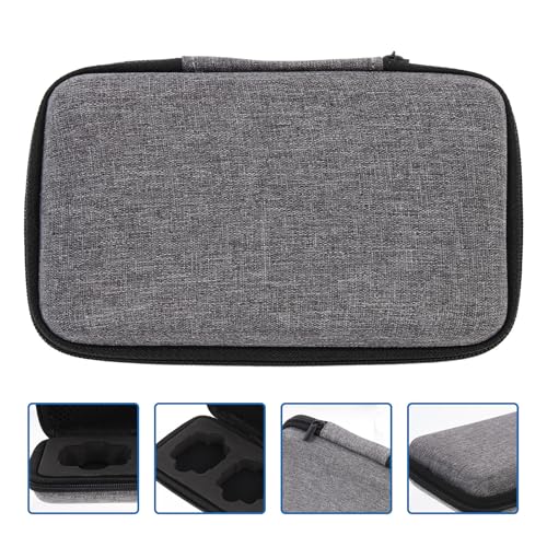 TEHAUX Portable Microphone Storage Bag and Charger Cable Organizer, Waterproof Electronic Product Pouch, Compact 13.8×9.8×3.8cm Case for Outdoor Travel and Audio Accessories
