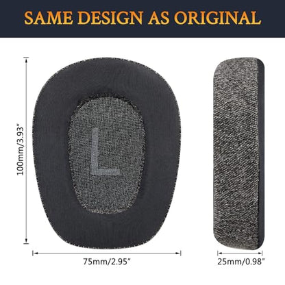 SOULWIT Cooling Earpads for Logitech Zone Vibe(100/125), G435 - Grey