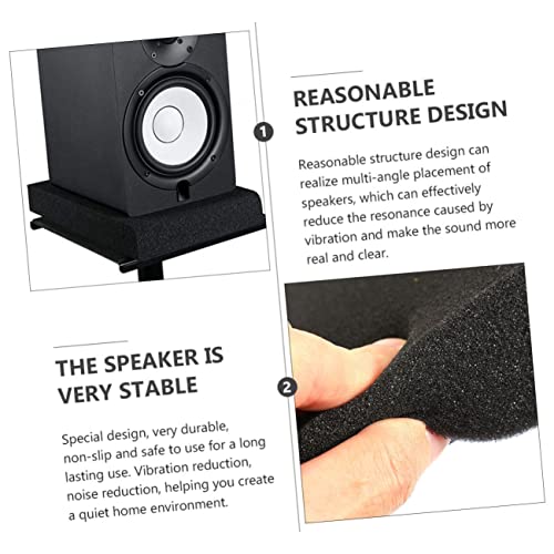 High Density Loudspeaker Isolation Pads Shock-absorption Cushion for Studio Monitors and Desktop Speakers Non-slip Durable for Vibration Reduction Easy Installation