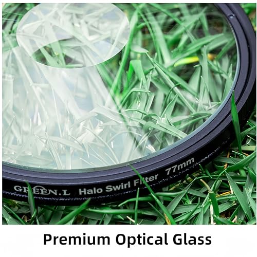 GREEN.L 58mm Spiral Halo Camera Lens Filter Halo Swirl Filter - size: 58mm, style: Spiral Halo Filter