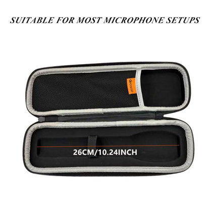 Wireless Microphone Case for 1, Hard Carrying Travel Bag for SMM 107 Handheld Dynamic Microphone Mic Cover with EVA Hard Shell Exterior Compatible with 10.24" x2" Wireless Mic-Case Only