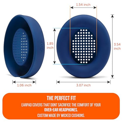 WC SweatZ Studio Pro - Patented Silicone Earpad Covers for Beats Studio Pro | Made by Wicked Cushions | Sweatproof & Easily Washable | Navy - color: Navy