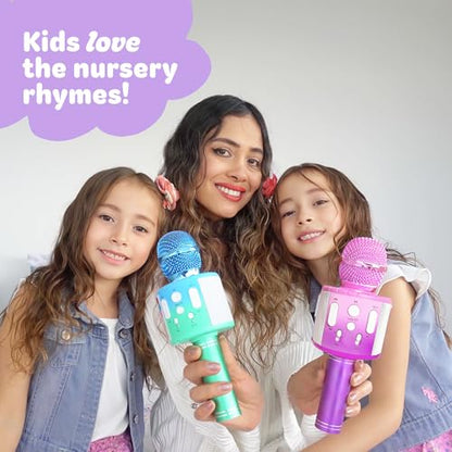 Move2Play, Kids Karaoke Microphone | Includes Pre-Loaded Songs & Bluetooth | Kids Birthday Party Gift | Toy for All Ages 2, 3, 4, 5, 6+ Year Old Girls, Boys & Toddlers - color: Lavender