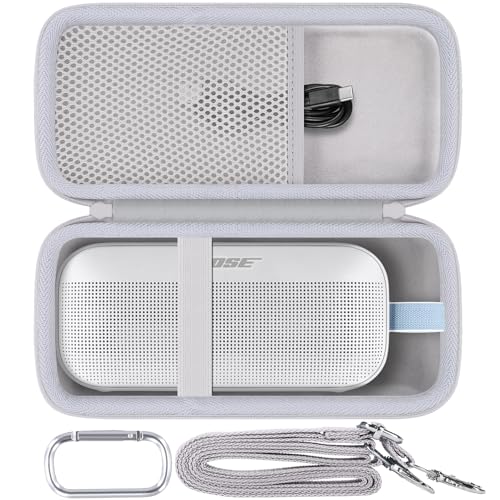 Case for Bose SoundLink Flex 2nd Gen/SoundLink Flex Bluetooth Speaker | Protective Storage Box, Portable Carrying Box, Smooth Zipper, Zippered Closure, Travel-ready, Fog Grey Case - color: Fog Grey Case