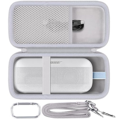 Case for Bose SoundLink Flex 2nd Gen/SoundLink Flex Bluetooth Speaker | Protective Storage Box, Portable Carrying Box, Smooth Zipper, Zippered Closure, Travel-ready, Fog Grey Case - color: Fog Grey Case