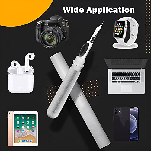 Cleaner Kit for Airpods,Earbuds Cleaning kit for Airpods Pro 1 2 3, Multi-Function Cleaning Tool with Brush for Wireless Earphones Bluetooth Headphones Camera and iPhone(White) - color: White