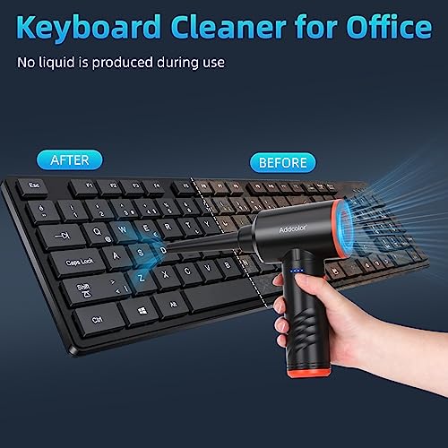 Compressed Air Duster 6000mAh Battery - Electric Air Duster | Keyboard Cleaner 3 Adjustable Wind Speeds with LED, Dust Removing Installations for Cleaning Purposes