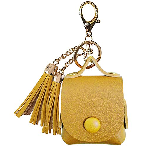 MODOS LOGICOS PU Leather Charging Cover for Apple AirPods 1/2 With Drooping Tassels - Yellow - color: Yellow(PU)