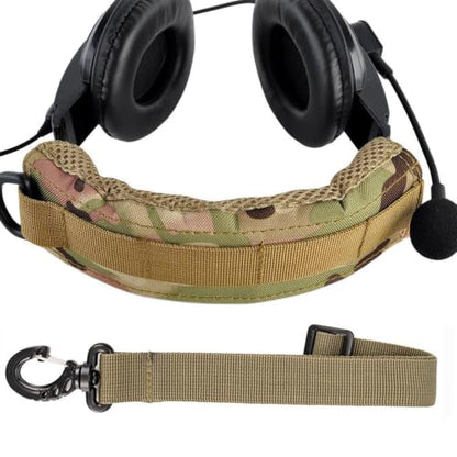 Tactical Headset Cover Advanced Modular Headphone Headband Protection Cover Pad Cushion Wrap - color: Camu