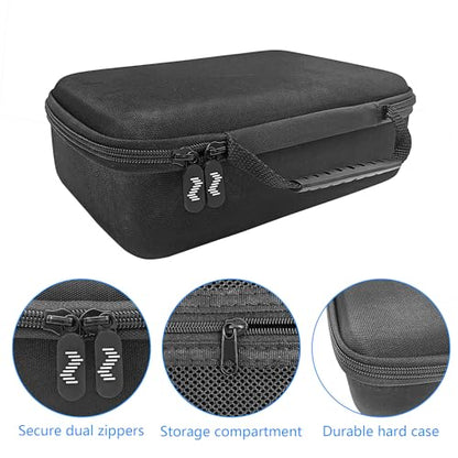 Musiin Audio Interface Storage Case, Compatible with SSL2 MKII and SSL2+ MKII Audio Interfaces, Top Cover Zipper Mesh Pocket Design and Handle Strap, Portable Travel Storage Case (Black) - color: SSL2 MKIl Black