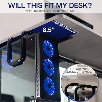VIVO Heavy Duty Under Desk Large Office PC Mount, Holds 66 lbs - size: Large