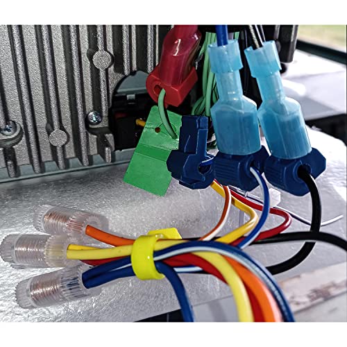 Nilight 360PCS T-Tap Wire Connectors Self-Stripping Quick Splice Terminals | Electrical Insulated Solderless for 22-18AWG 18-14AWG 12-20AWG Wires for Automotive Wiring Projects - size: 360Pcs 22-10AWG