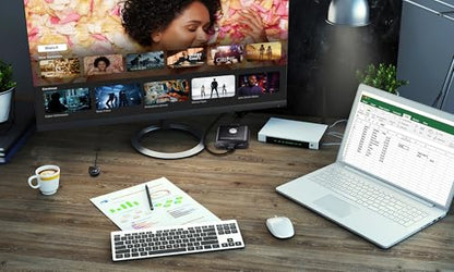 ATEN CS22HF 2-Port USB FHD HDMI KVM Switch Full HD 1080p, 2 Computers 1 Monitor, USB Peripherals, Easy Hook Design, Push-Button Remote, Plug-and-Play, Multi-Platform (Windows/Mac/Linux) - size: HDMI - 60Hz, style: US Version