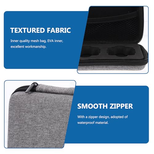 TEHAUX Portable Microphone Storage Bag and Charger Cable Organizer, Waterproof Electronic Product Pouch, Compact 13.8×9.8×3.8cm Case for Outdoor Travel and Audio Accessories