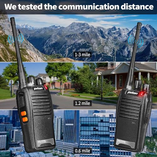 777S 10 Pack walkie talkies Rechargeable Long Range for Adults with Earpieces and Li-ion Battery,Two Way radios has VOX/TOT/Emergency Alarm/Battery Low Alert/Flashlight/Scan Function - style: 777S10-pack