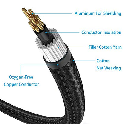 Lightning to RCA Cable Audio Aux Adapter, Stereo Y Splitter Adapter for Select iPhone iPad Models for Power Amplifier, Car, Home Theater, Speaker and More Silver 12FT - size: 12FT