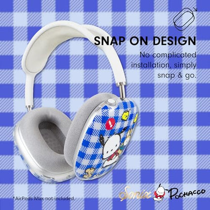 Sonix x Sanrio Protective Case for AirPods Max Headphones - Stylish TPU Hard Shell Ear Cup Covers | Gingham Pochacco - color: Gingham Pochacco