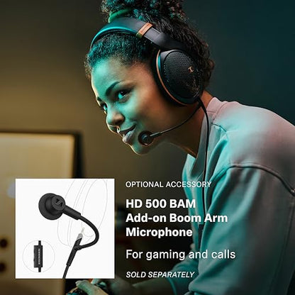 Sennheiser HD 505 - Wired Headphones Over Ear with Transparent Sound and Controlled Bass, Enhanced Comfort Studio Headphones for Music, Work, Gaming, Audiophiles, Students, Traveling, Copper Edition