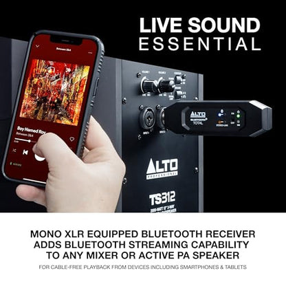Alto BTTOTALMK2 Bluetooth Receiver with XLR | Rechargeable XLR Receiver for Mixing Desks, Audio Mixer Setups, and Active PA Systems - style: Bluetooth Total MK2