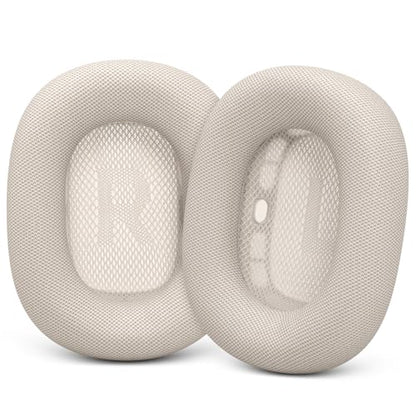 GEVO Upgraded Ear Cushions Replacement Earpads for AirPods Max 1 & 2 Headphones, Protein Leather Ear Pads Ear Covers Cups with Memory Foam and Magnet for AirPods Max 1 & 2 (Starlight) - color: Starlight