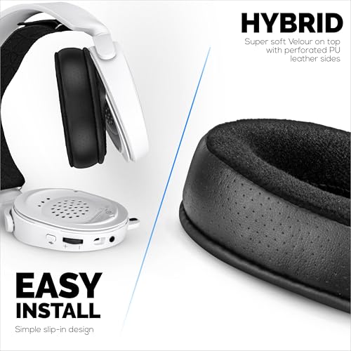 Hybrid Earpads for Steelseries Arctis 1, 3, 5, 7, 9, PRO & PRIME Headsets - Thicker Memory Foam, Comfier & Long Lasting, By Brainwavz - color: Hybrid
