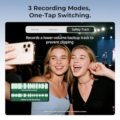 SmallRig S70 Wireless Mic (2 TX + 2 RX + Charging Case) - Black | Mini Lavalier Microphone for Phone/Camera Content Creation, Noise Cancelling for Vlog/TikTok/Interview etc. - color: Black, style: 2 TX + 2 RX